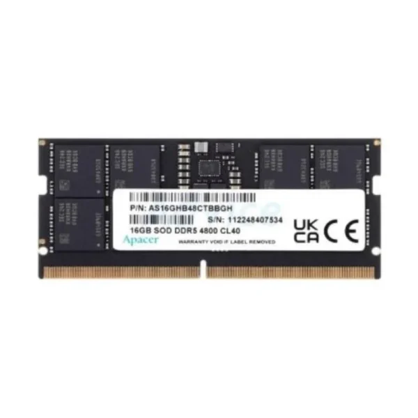 Apacer 4800 MHz DDR5 Notebook Memory (16GB)