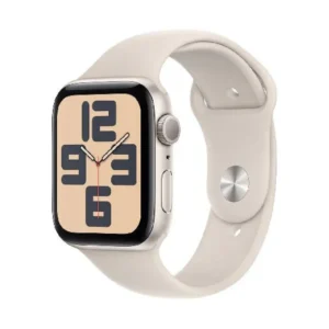 Apple Watch Series SE 2nd Gen GPS, 44mm Starlight Aluminium Case with Starlight Sport Band