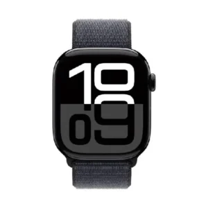 Apple Watch Series 10 GPS, 42 mm Jet Black Aluminium Case with Ink Sport Loop