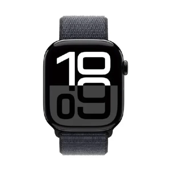 Apple Watch Series 10 GPS, 42 mm Jet Black Aluminium Case with Ink Sport Loop
