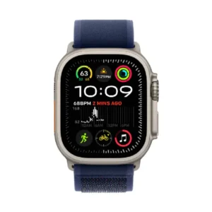 Apple Watch Ultra 2 GPS + Cellular, 49mm Natural Titanium Case with Blue Trail Loop