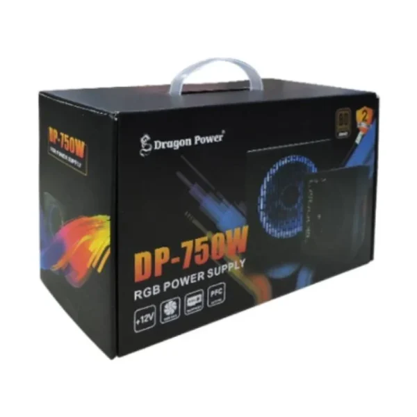 Dragon Power 750Watt Power Supply with RGB (80Plus Bronze)