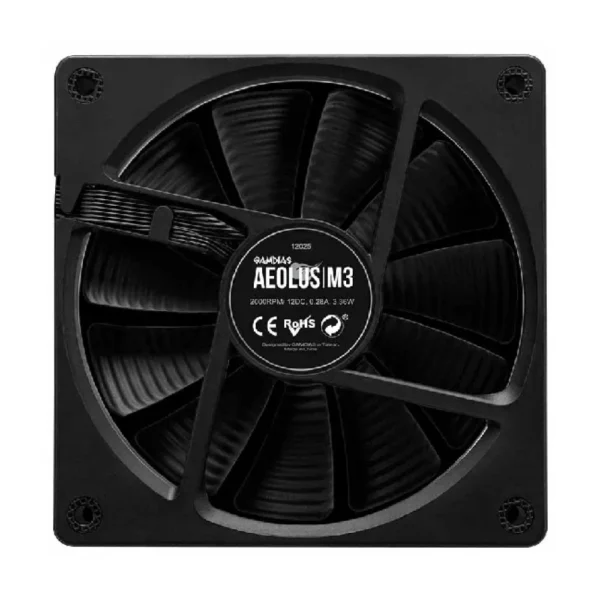 Gamdias AEOLUS M3-1201 ARGB PWM Cabinet Fan (Single Pack) - Image 3