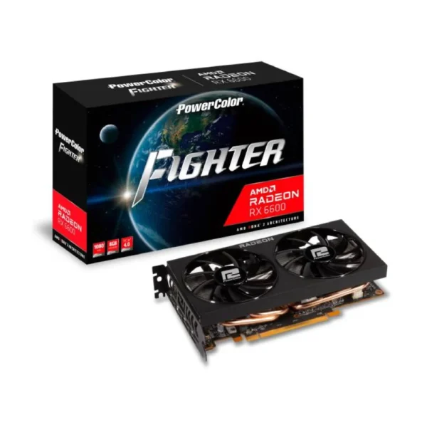 PowerColor Fighter AMD Radeon RX 6600 Graphics Card with 8GB GDDR6 Memory - Image 2