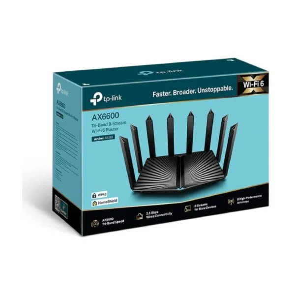 TP-Link AX6600 Tri-Band Wi-Fi 6 Router (Archer AX90) - Image 4